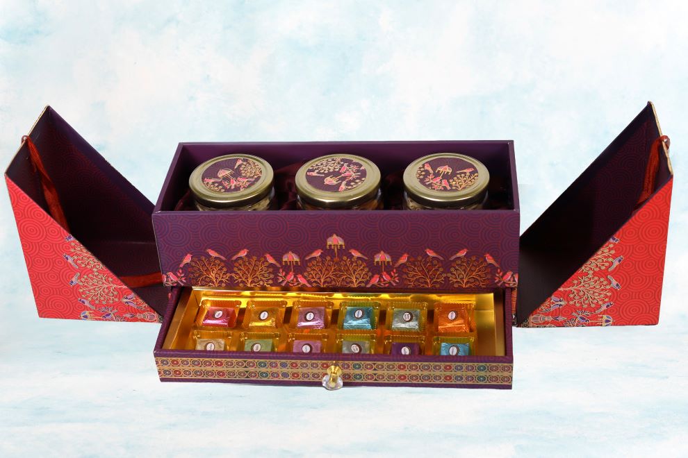 Purple Luxe Gift Box with bag
