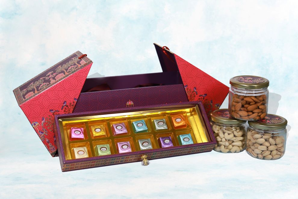 Purple Luxe Gift Box with bag