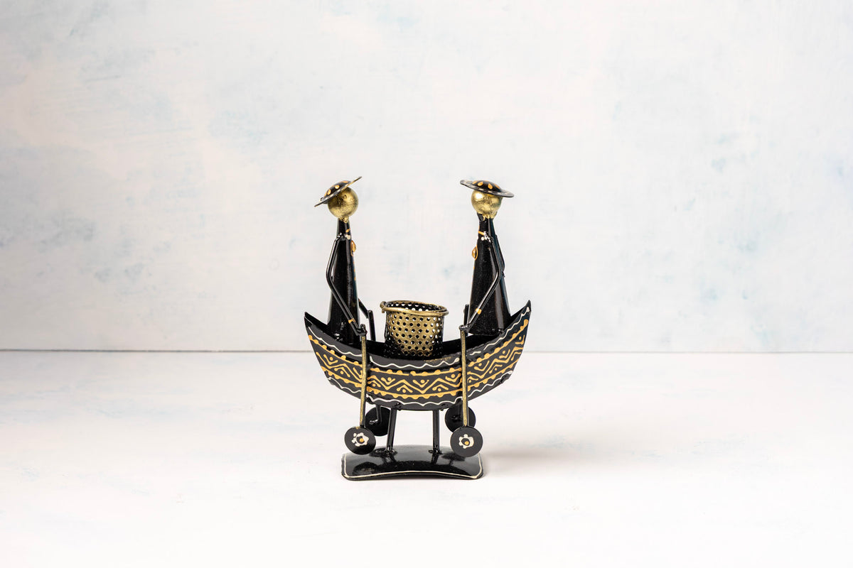 Boat Shape Pen Stand - Table Decor