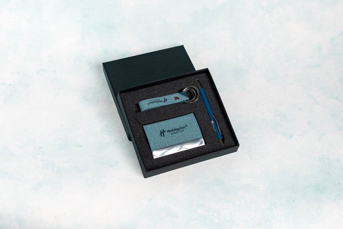 Gift Set - Pen Key Chain and Visiting Card Holder