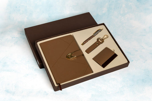 Gift Set Premium- Pen + Keychain + V. Card + Notebook