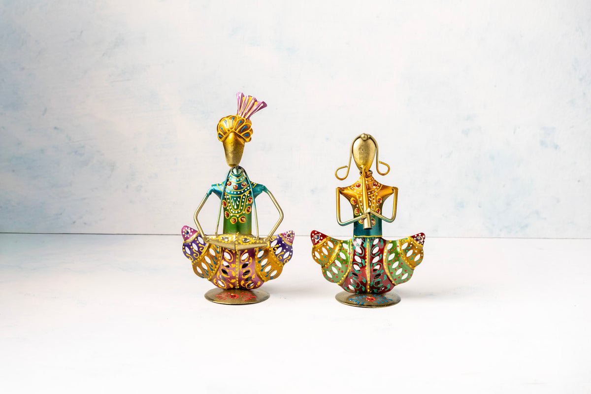 Hand Crafted Rajasthani Couple Tea Lite